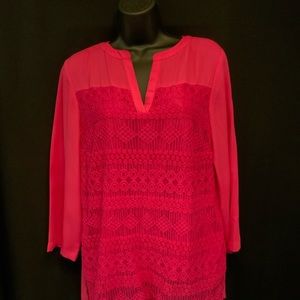 Hot pink blouse